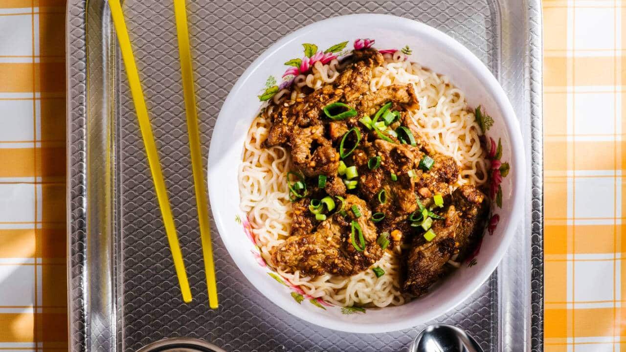 Sa cha beef noodles